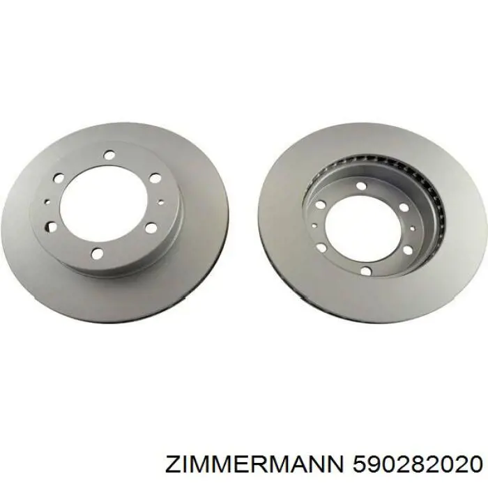Диск гальмівний передній Zimmermann 590282020