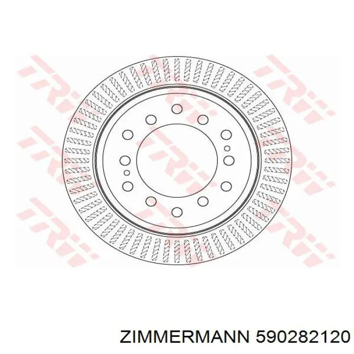 Гальмівні диски 590282120 Zimmermann