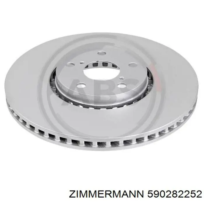 Диск переднього гальма Zimmermann 590282252 ціна, від 90.32 USD
