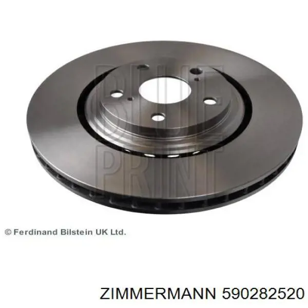 Диск переднього гальма Zimmermann 590282520 ціна, від 69.66 USD