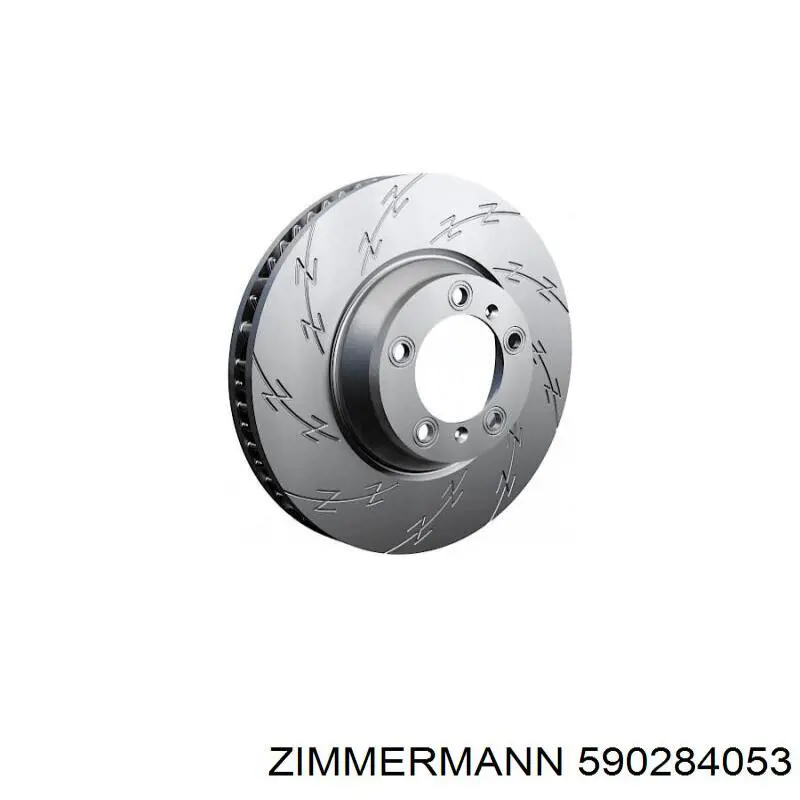 590284053 Zimmermann диск гальмівний передній