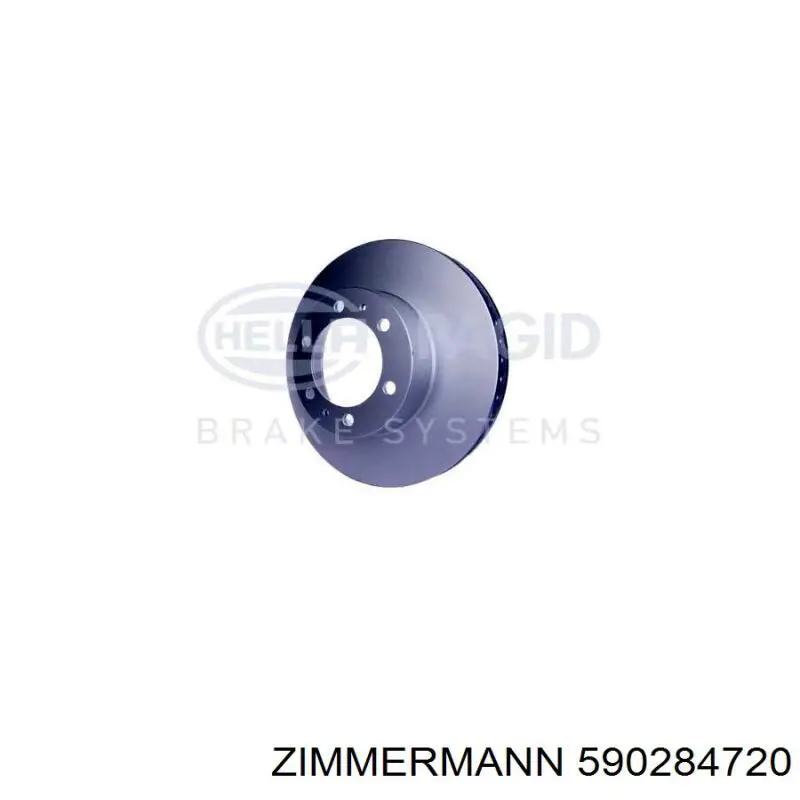 590284720 Zimmermann диск гальмівний передній