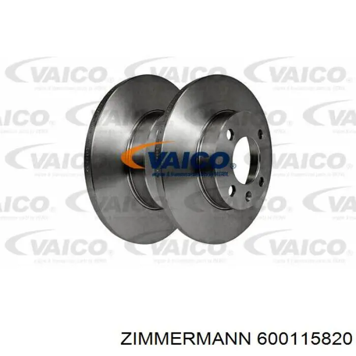 Диск переднього гальма Zimmermann 600115820 ціна, від 18.08 USD