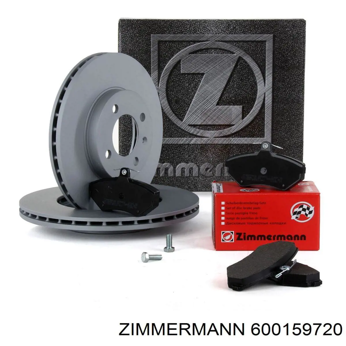 600159720 Zimmermann диск гальмівний передній