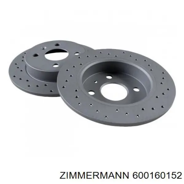 600160152 Zimmermann диск гальмівний передній