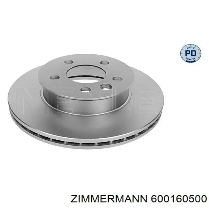Диск гальмівний передній Zimmermann 600160500
