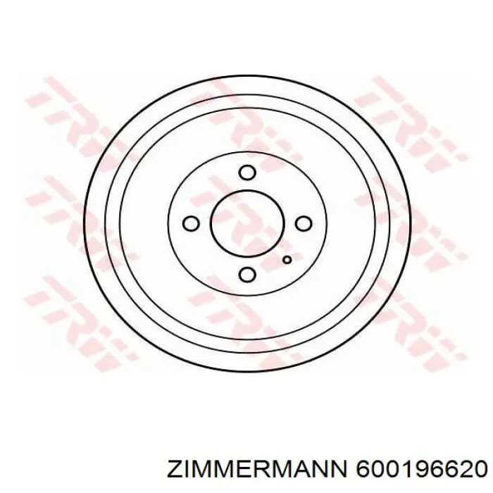 600196620 Zimmermann Барабан гальмівний задній
