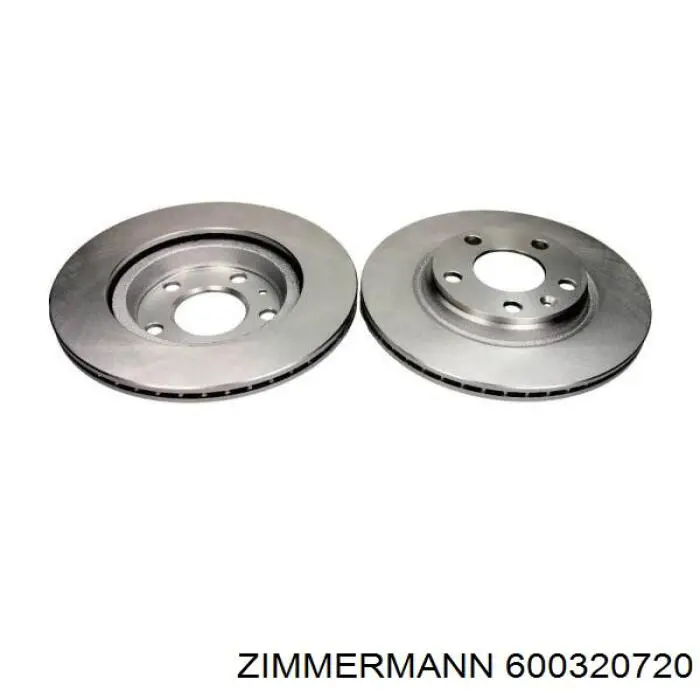 Диск переднього гальма Zimmermann 600320720 ціна, від 36.61 USD