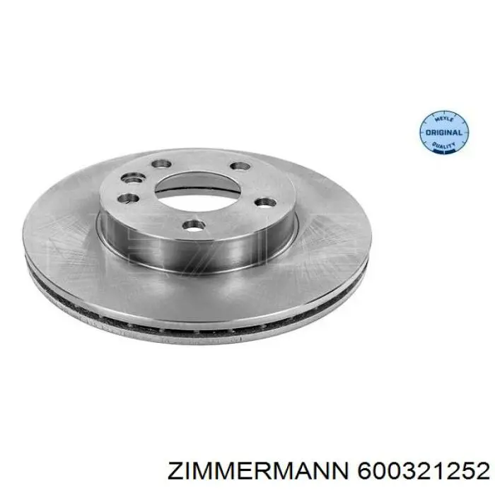 Диск гальмівний передній Zimmermann 600321252