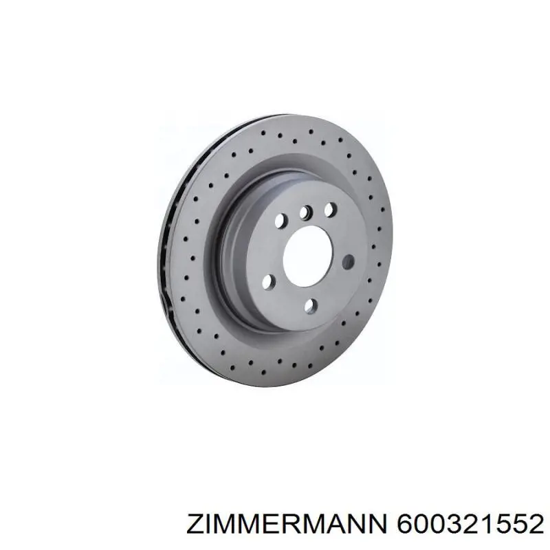 600321552 Zimmermann Гальмо дискове переднє