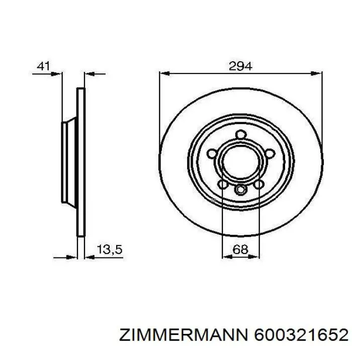 Гальмівні диски 600321652 Zimmermann