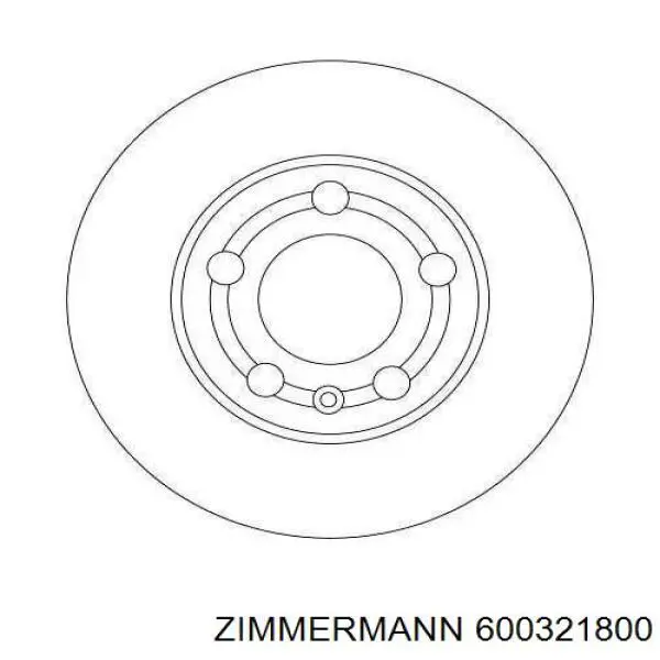 Купити 600321800 Zimmermann Ротор гальмівний