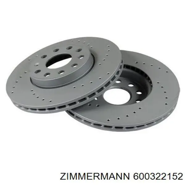 600322152 Zimmermann диск гальмівний передній