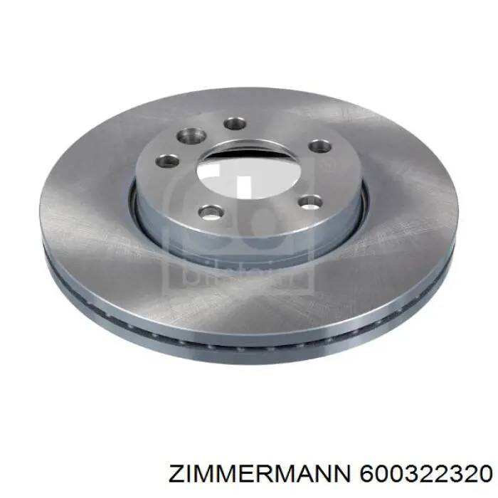 Диск переднього гальма Zimmermann 600322320 ціна, від 69.25 USD
