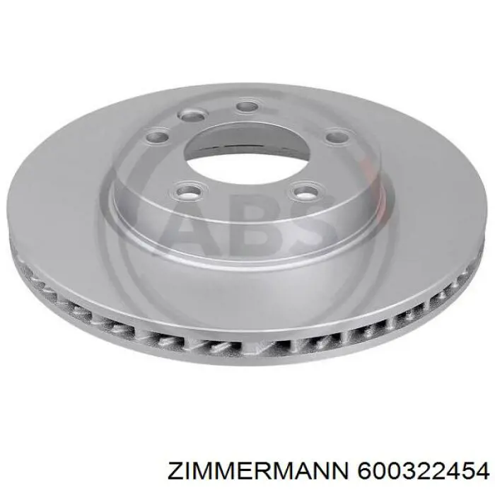 Диск гальмівний передній Zimmermann 600322454
