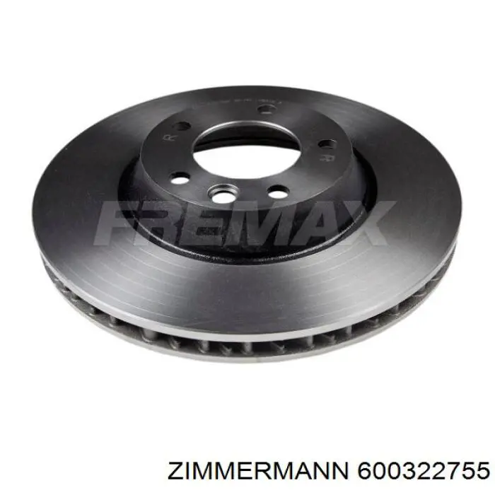Диск переднього гальма Zimmermann 600322755 ціна, від 121.10 USD