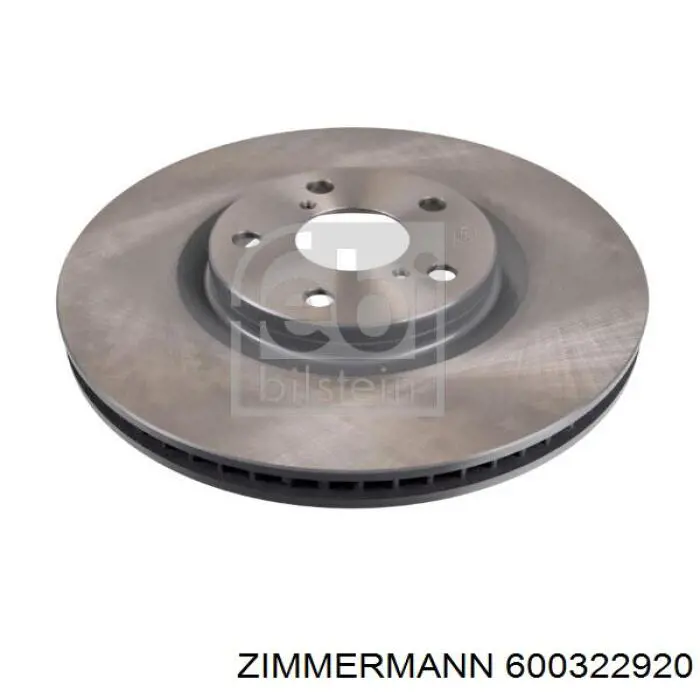 600322920 Zimmermann диск гальмівний задній