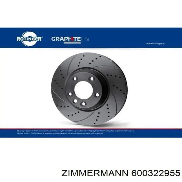 Гальмівні диски 600322955 Zimmermann