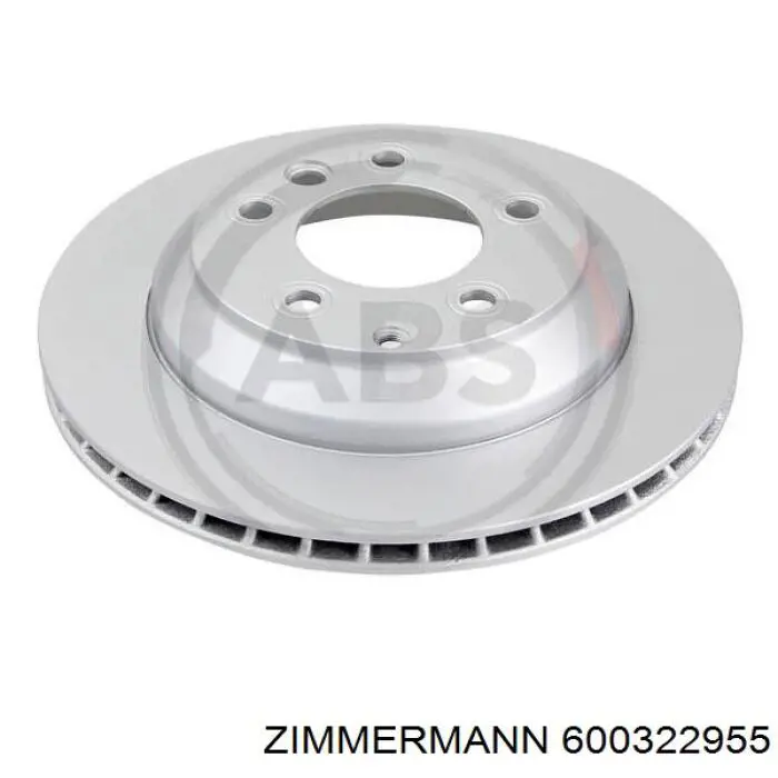 Купити 600322955 Zimmermann Диск заднього гальма