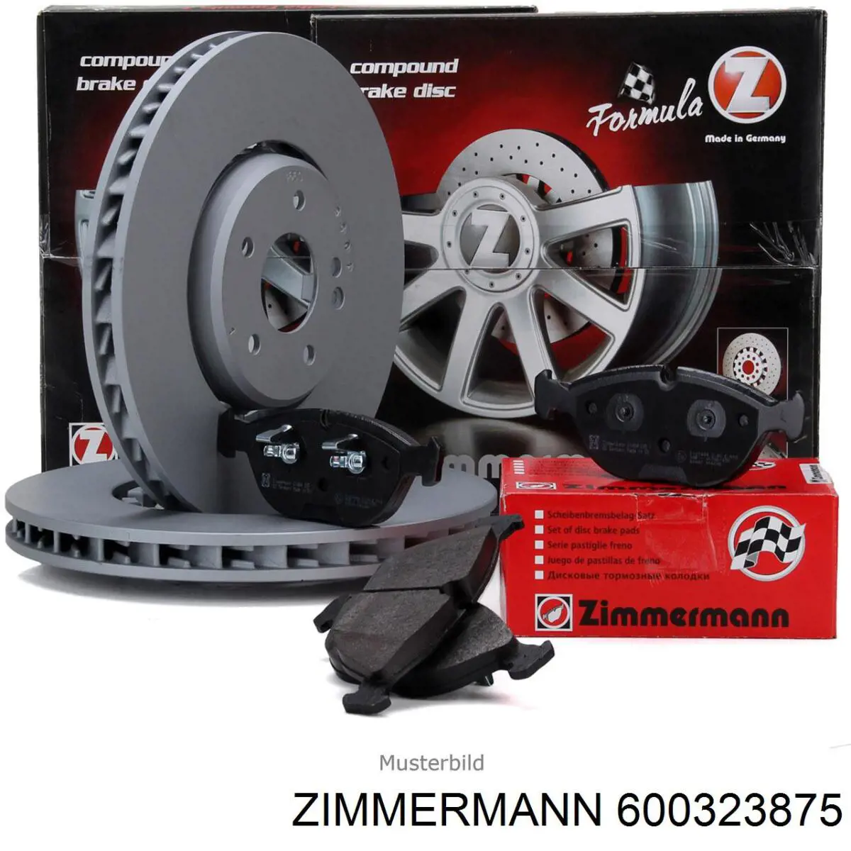 600323875 Zimmermann Гальмо дискове переднє