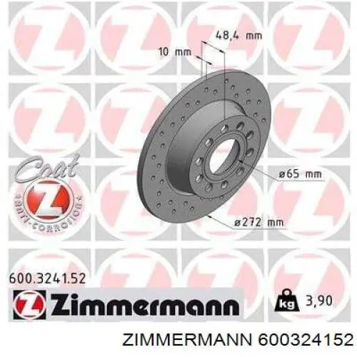 600324152 Zimmermann Дискові гальма