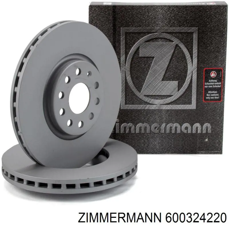600324220 Zimmermann диск гальмівний передній