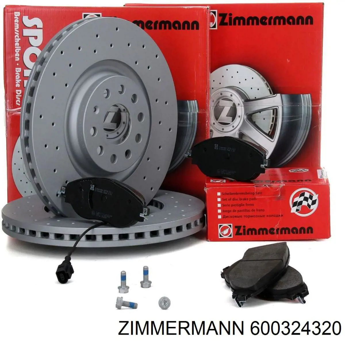 Диск переднього гальма Zimmermann 600324320 ціна, від 84.65 USD