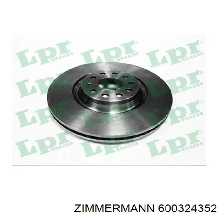 Диск переднього гальма Zimmermann 600324352 ціна, від 124.01 USD
