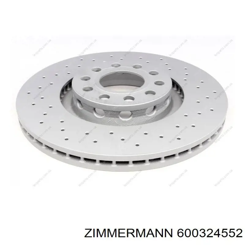 Диск переднього гальма Zimmermann 600324552 ціна, від 70.94 USD