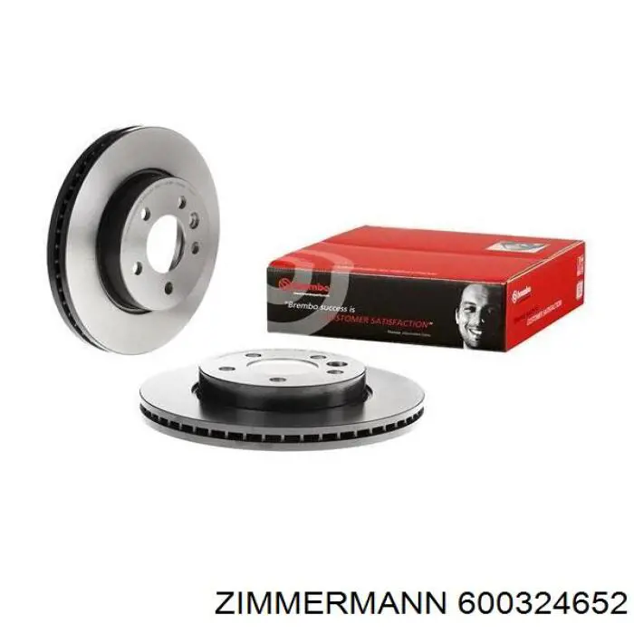 600324652 Zimmermann диск гальмівний передній