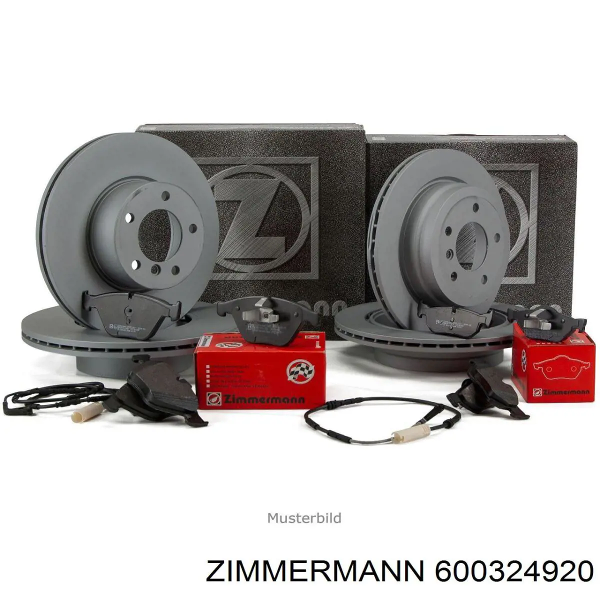 Диск гальмівний передній Zimmermann 600324920