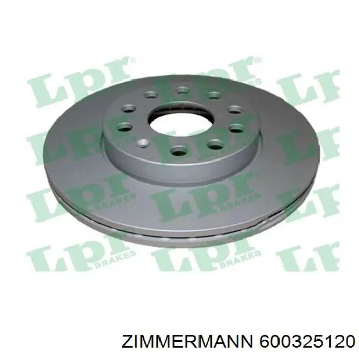 Диск переднього гальма Zimmermann 600325120 ціна, від 53.29 USD