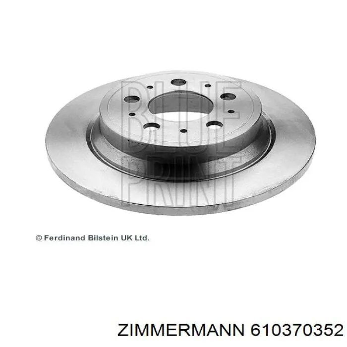 Диск гальмівний задній Zimmermann 610370352