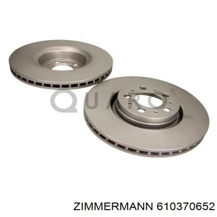 610370652 Zimmermann Гальмо дискове переднє