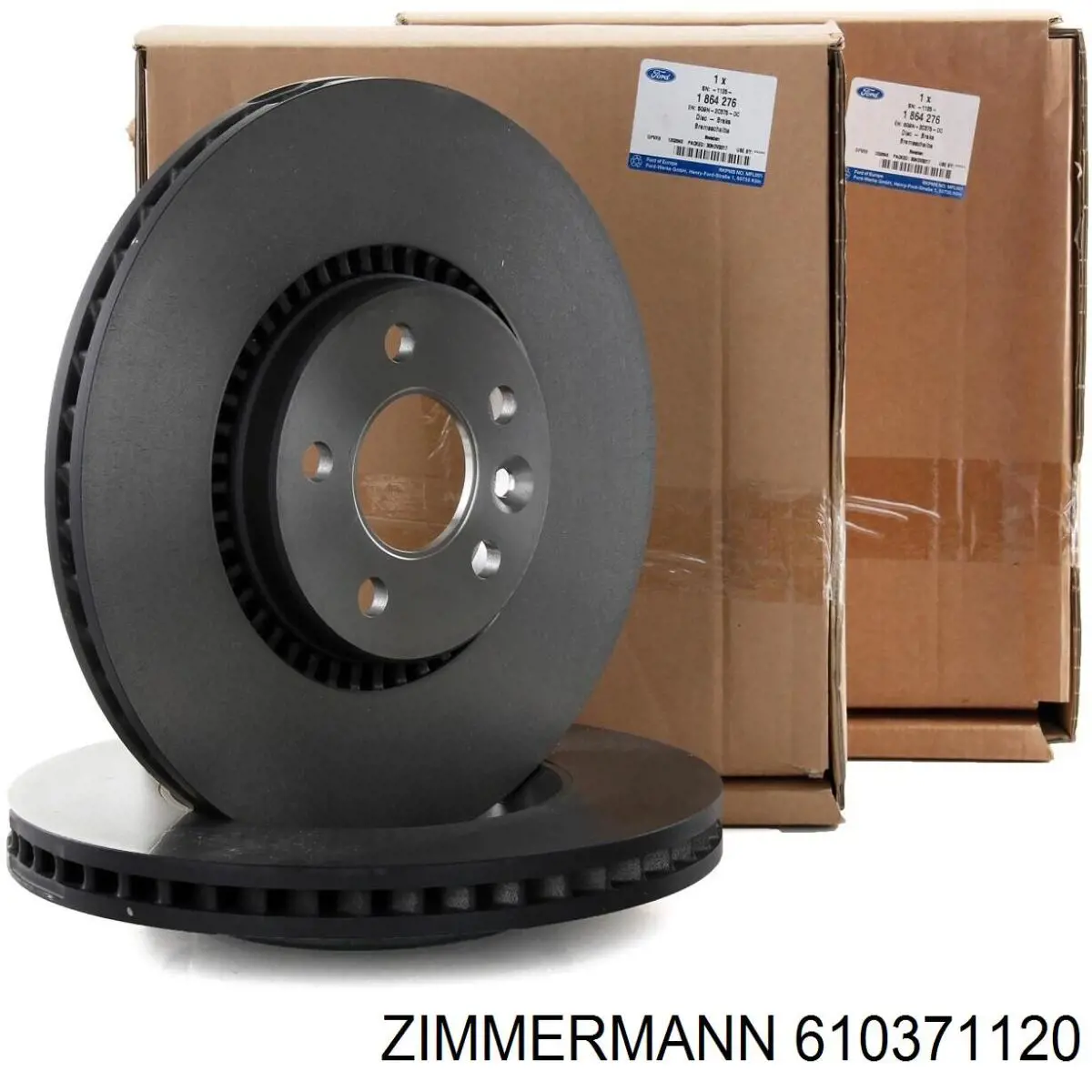 Диск переднього гальма Zimmermann 610371120 ціна, від 70.74 USD