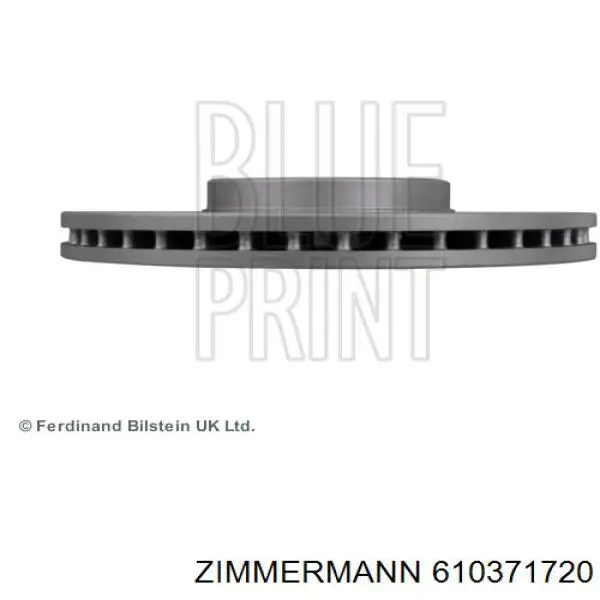 Диск гальмівний передній Zimmermann 610371720