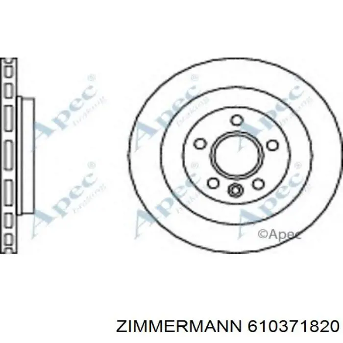 610371820 Zimmermann Дискові гальма