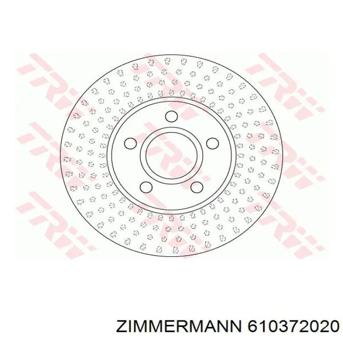 Купити 610372020 Zimmermann Ротор гальмівний