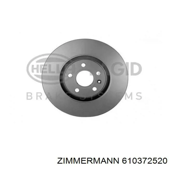 Диск гальмівний передній Zimmermann 610372520