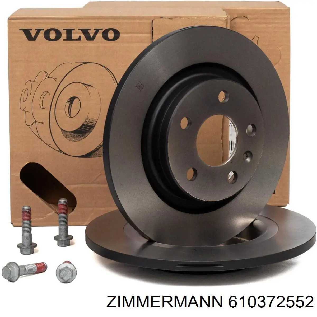 Диск переднього гальма Zimmermann 610372552 ціна, від 73.37 USD