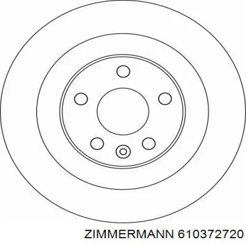 Гальмівні диски 610372720 Zimmermann