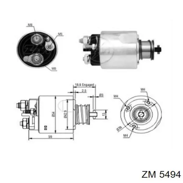 Купити SS3125P AS/Auto Storm Втягуюче реле стартера