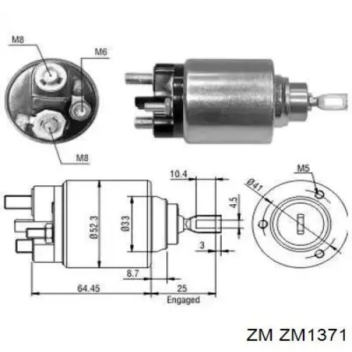 Контактор ZM ZM1371 ціна, від 25.36 USD