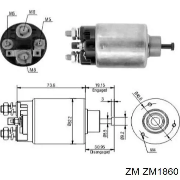 Контактор ZM ZM1860 ціна, від 20.73 USD
