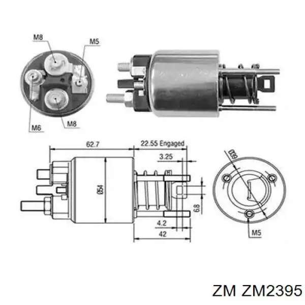 Контактор ZM ZM2395 ціна, від 28.12 USD