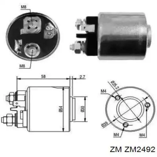 Втягуюче реле стартера SS3108P AS/Auto Storm