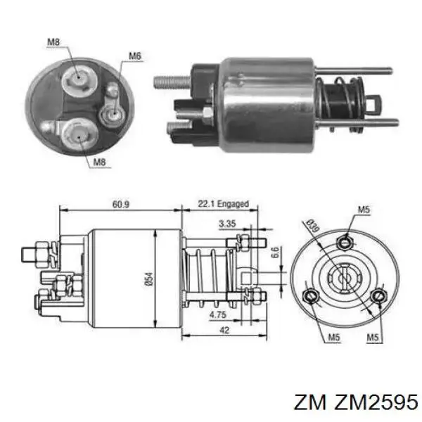 Контактор ZM ZM395 ціна, від 25.38 USD