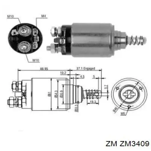 Купити A0011524410 Mercedes Втягуюче реле стартера