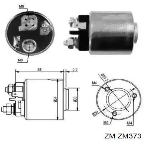 Купити ZM373 ZM Втягуюче реле стартера