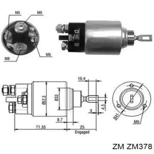 Контактор ZM ZM378 ціна, від 17.54 USD
